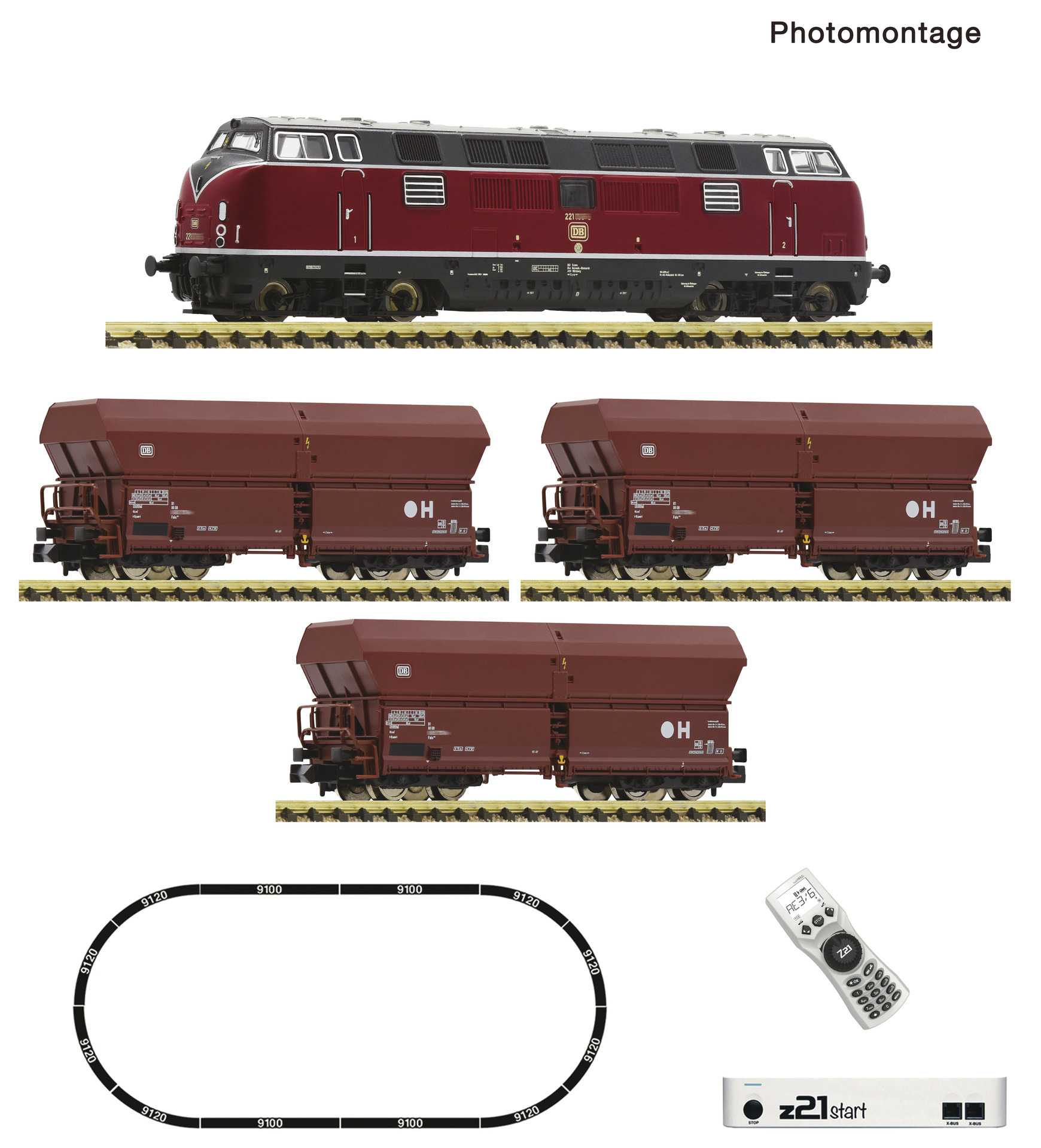 Fleischmann 5170003 - z21 Set BR 221 + Güterzug DB